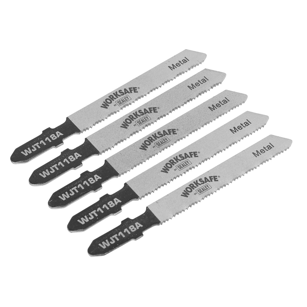 Worksafe by Sealey Jigsaw Blade Metal 55mm 21tpi - Pack of 5