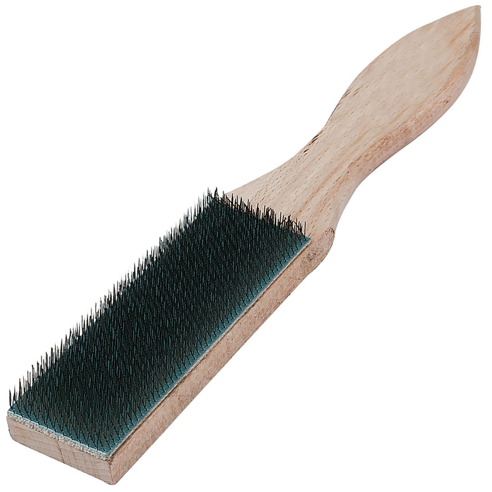 Silverline File Card Wire Brush Wooden 40 mm