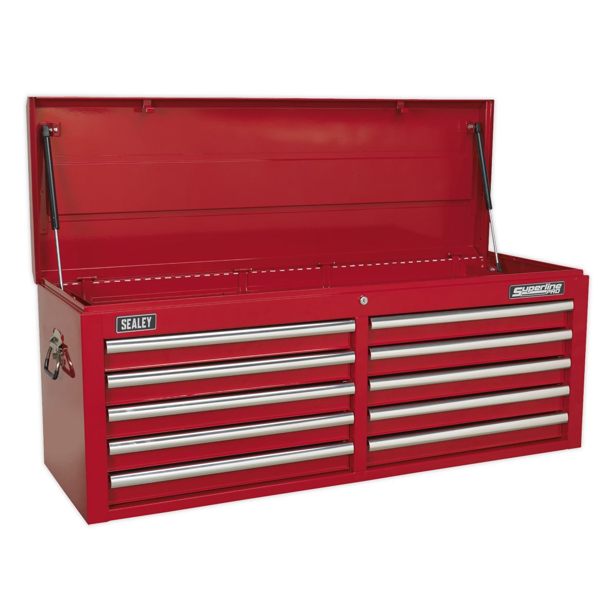Sealey Superline Pro Topchest 10 Drawer with Ball-Bearing Slides - Red