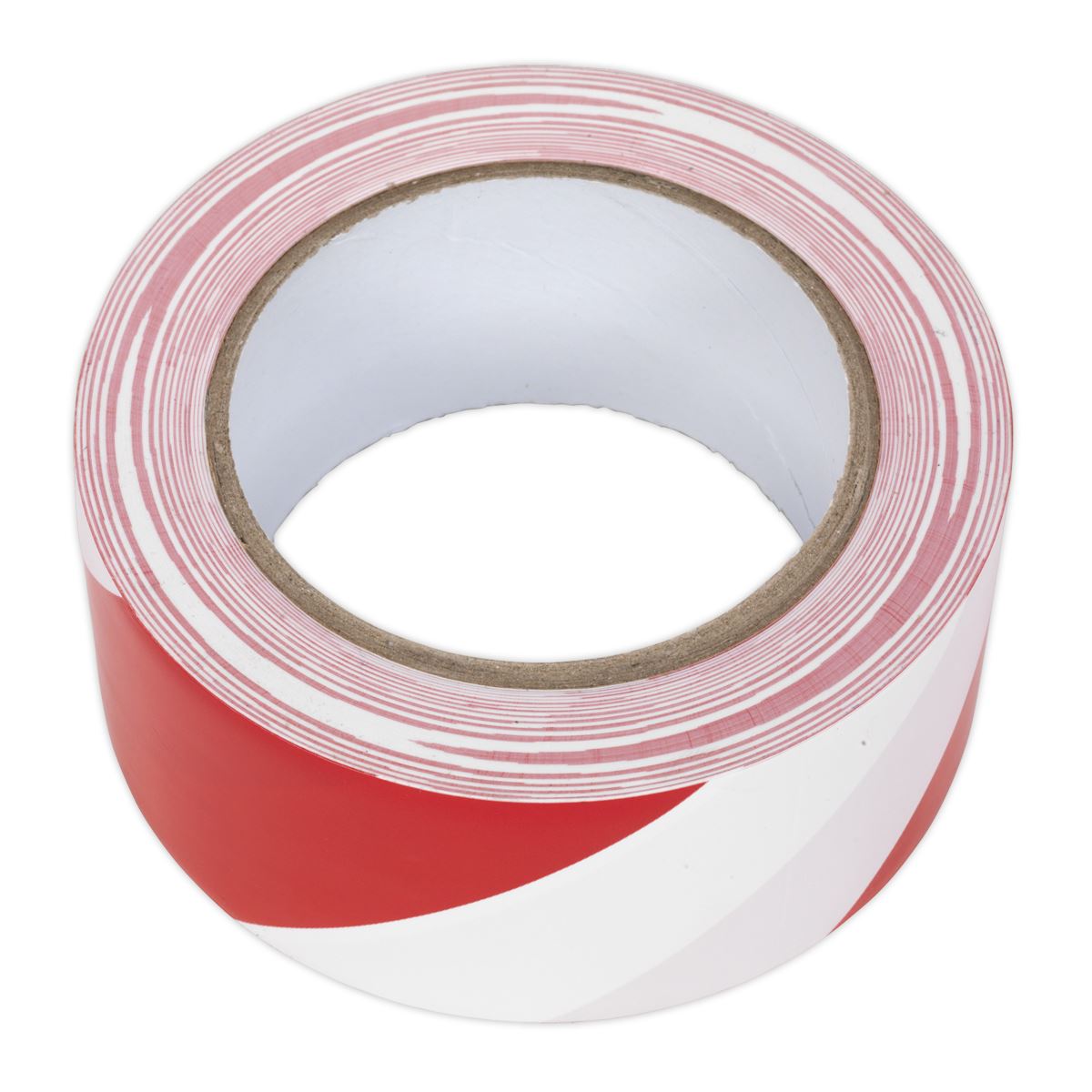 Sealey Hazard Warning Tape 50mm x 33m Red/White