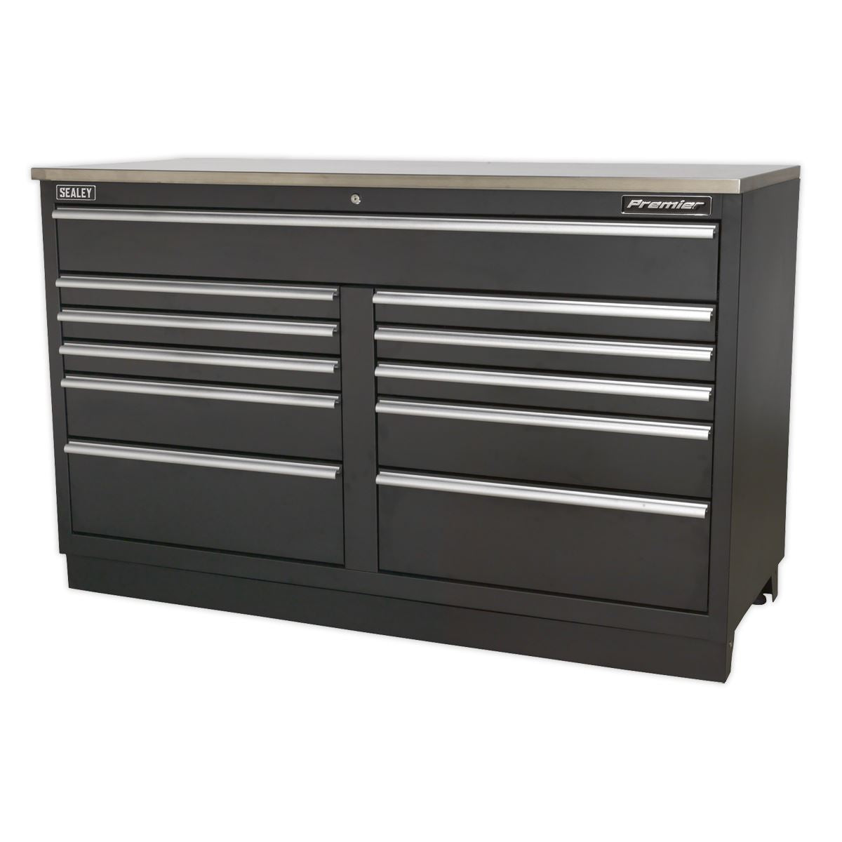Sealey Premier Modular Floor Cabinet 11 Drawer 1550mm Heavy-Duty