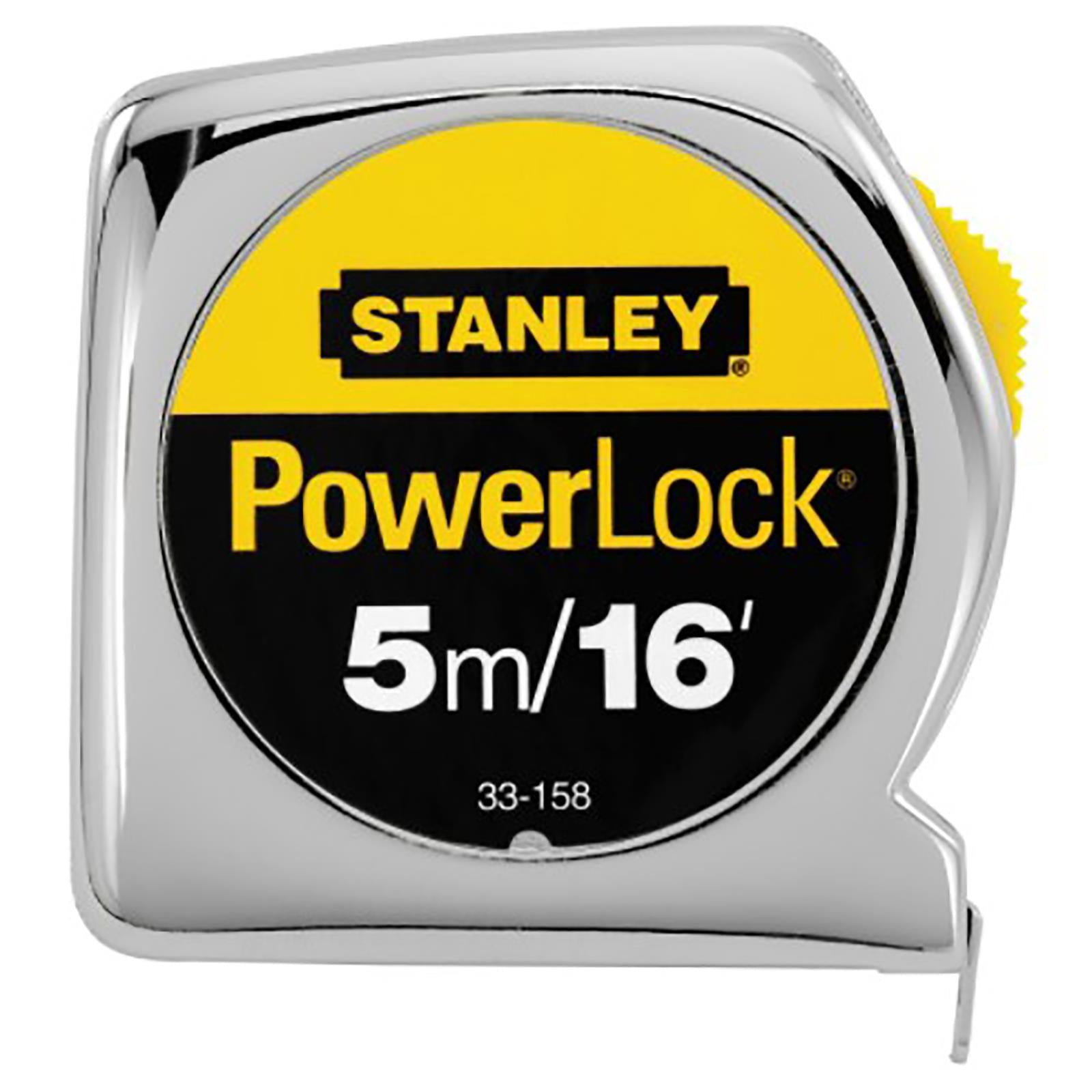 Stanley PowerLock Tape Measure 5m (16ft) Blade Width 19mm