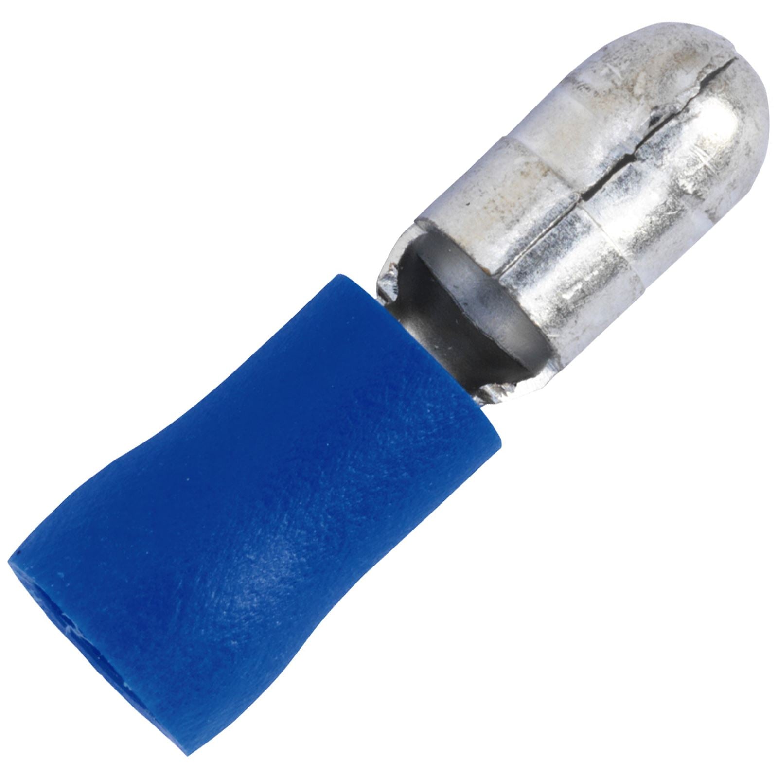 Sealey 100 Pack 5mm Blue Male Bullet Terminal