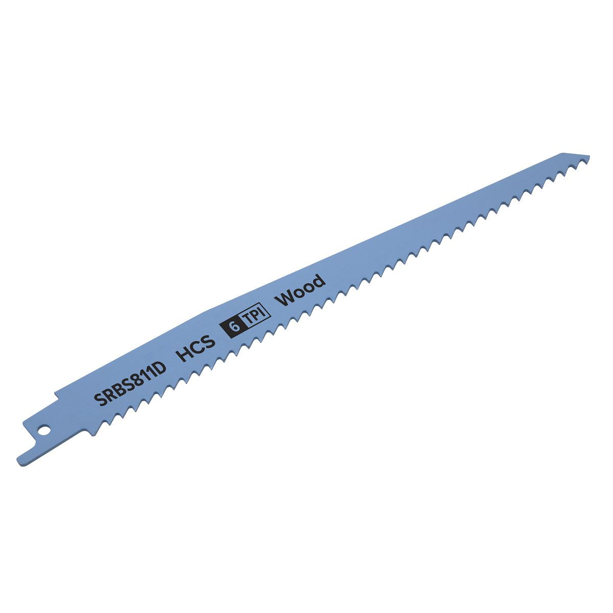 Sealey Reciprocating Saw Blade Clean Wood 200mm 6tpi - Pack of 5