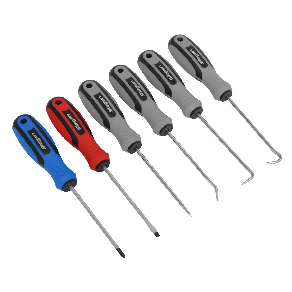 Siegen 6 Piece Mini Pick and Screwdriver Set Cotter Pin O-Ring Seal Remover