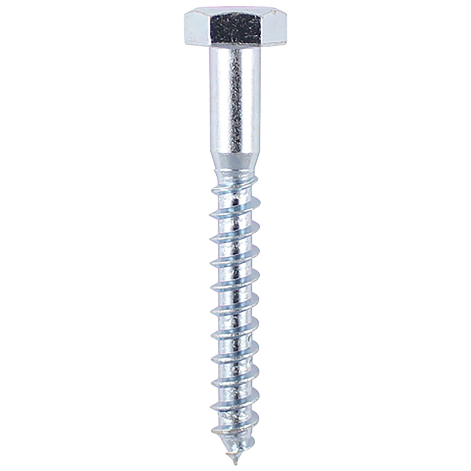 TIMCO Coach Screw Hex Head Zinc Plated Heavy Duty Woodscrew Timber to Timber