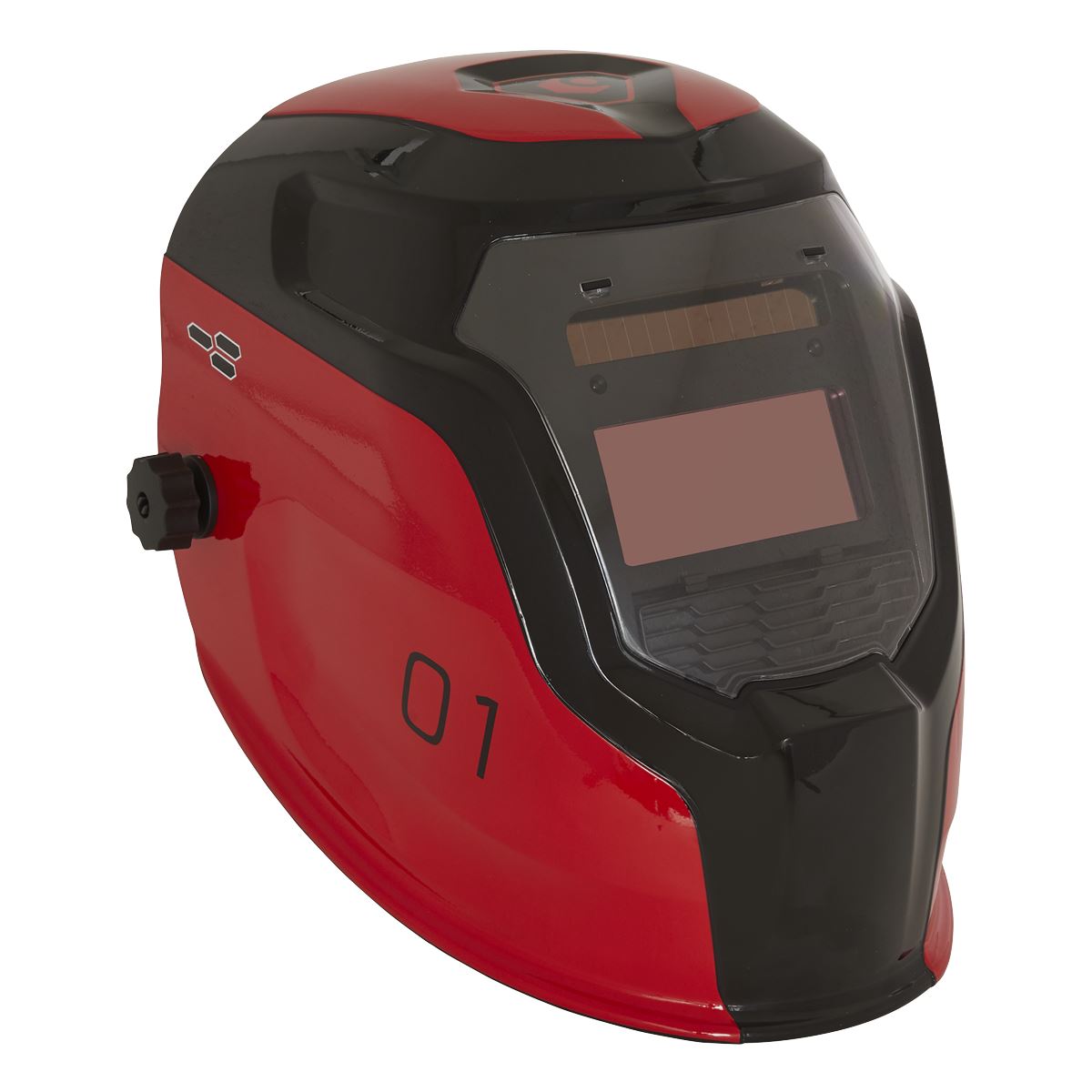 Sealey Auto Darkening Welding Helmet Shade 9-13 Red