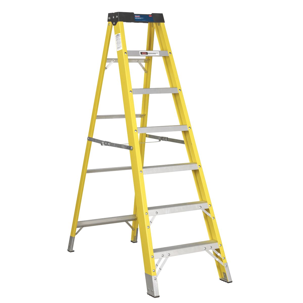 Sealey Fibreglass Step Ladder 6-Tread EN 131