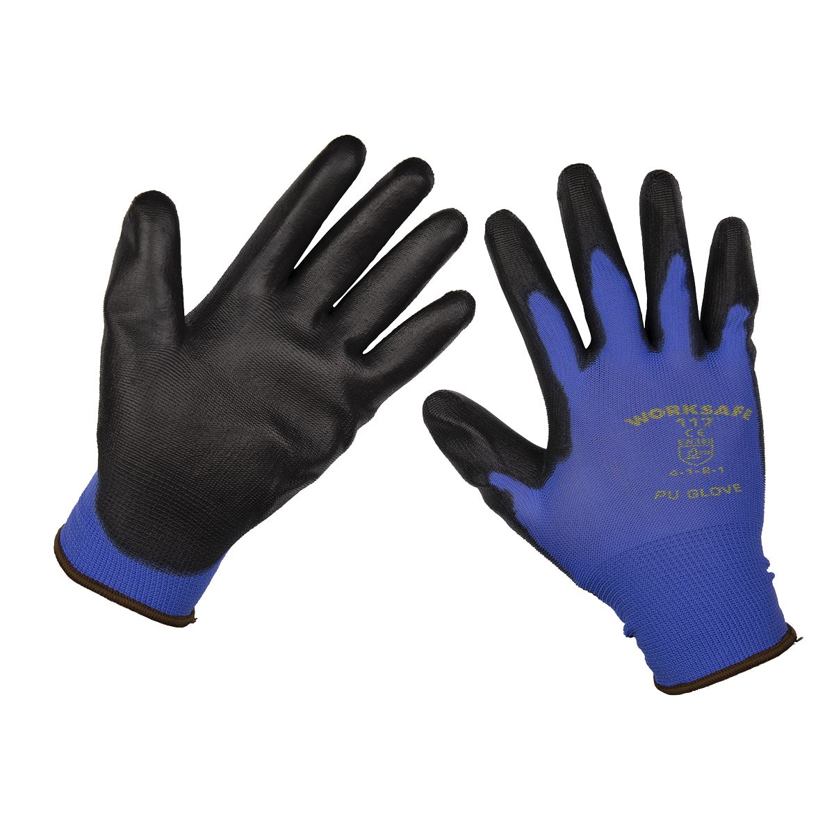 Worksafe by Sealey Lightweight Precision Grip Gloves (X-Large) - Pair
