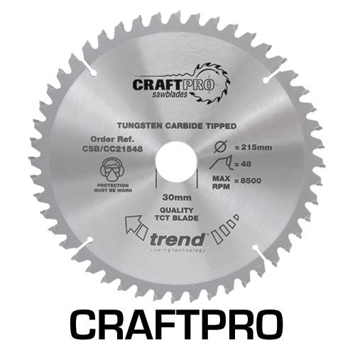 Trend Craft Saw Blade Crosscut 184mm X 24 Teeth X 16mm Thin  CSB/CC18424T