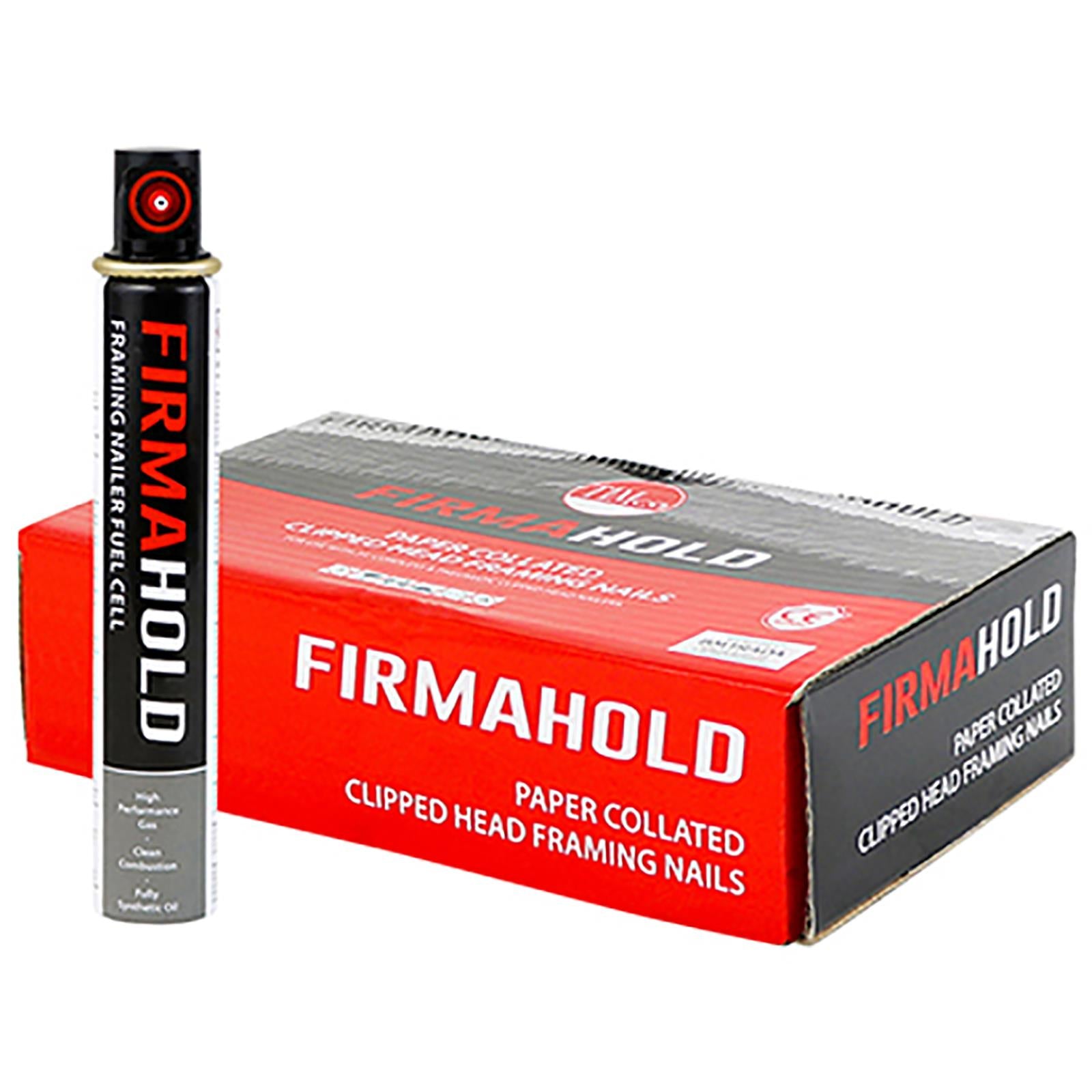 TIMCO FirmaHold Clipped Head Collated Nails Retail Pack with Gas Carbon Steel