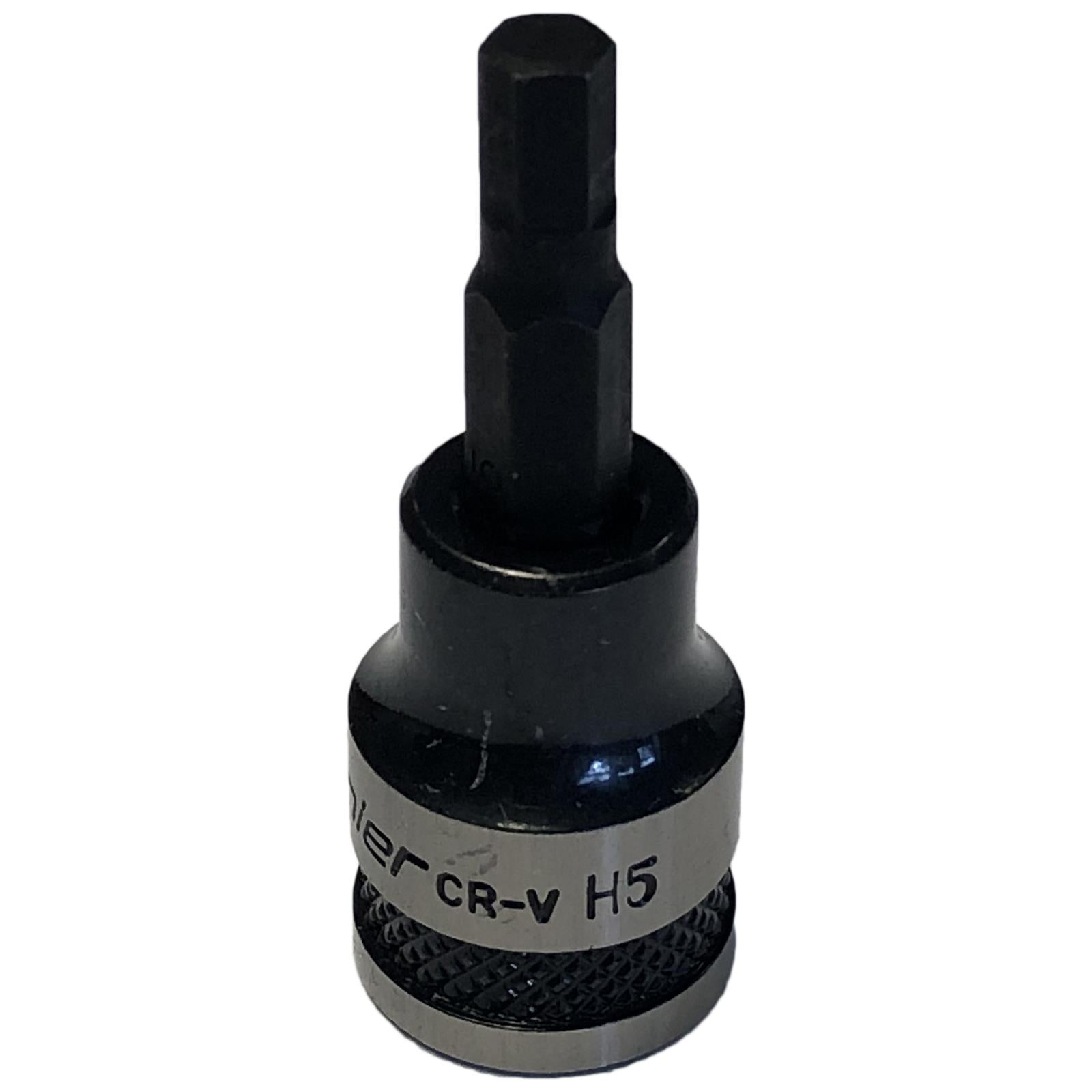Sealey Hex Key Socket Bit 3/8" Drive Premier Black 5mm