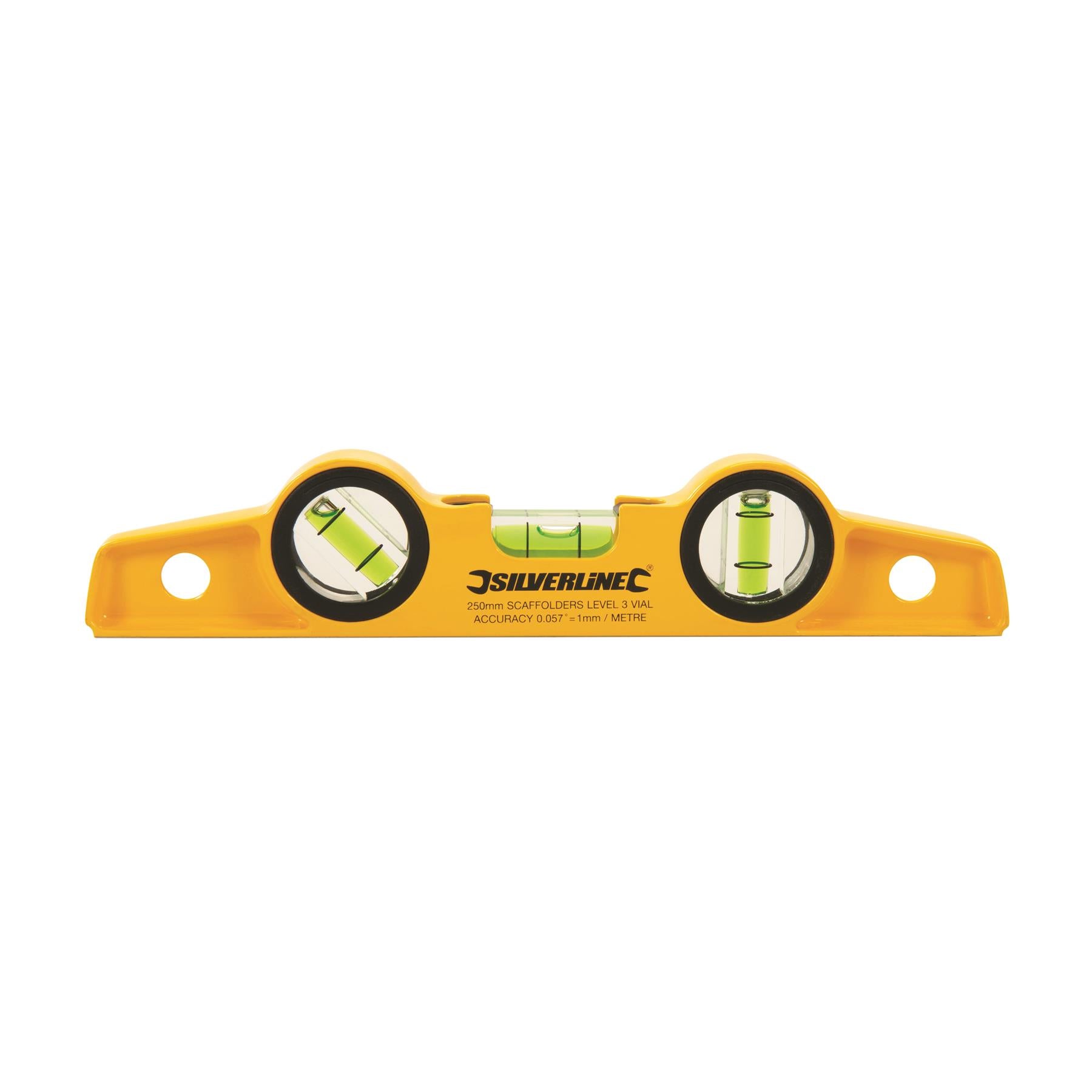 Silverline 250mm Scaffolders Spirit Level with Magnetic Base