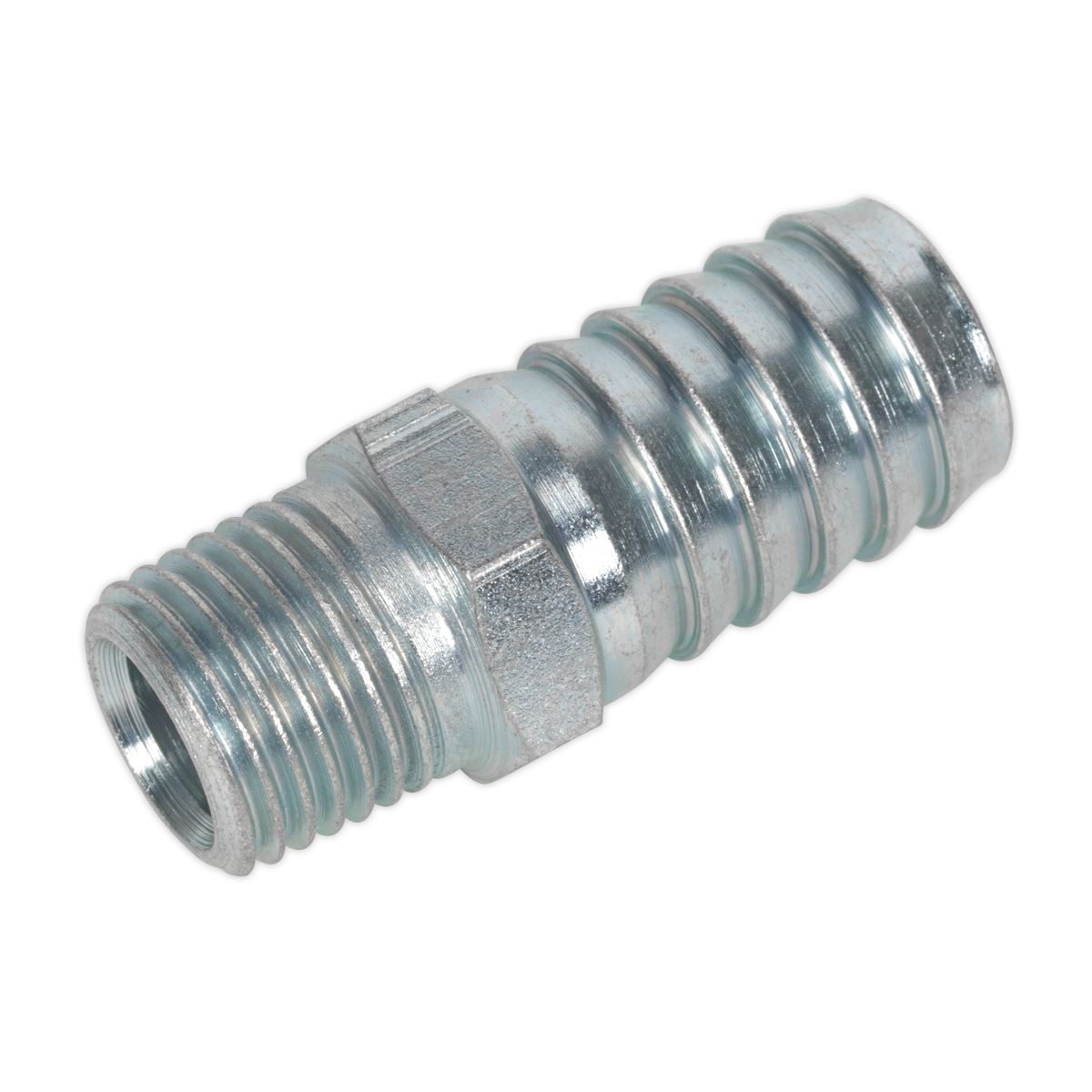 PCL Screwed Tailpiece Male 1/4"BSPT - 1/2" Hose Pack of 5