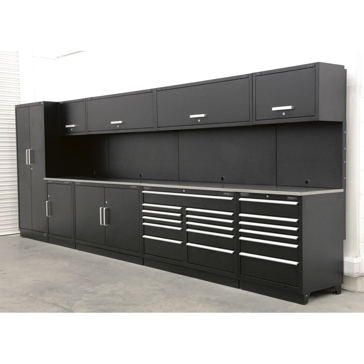 Sealey Premier Premier 5.6m Storage System - Stainless Worktop