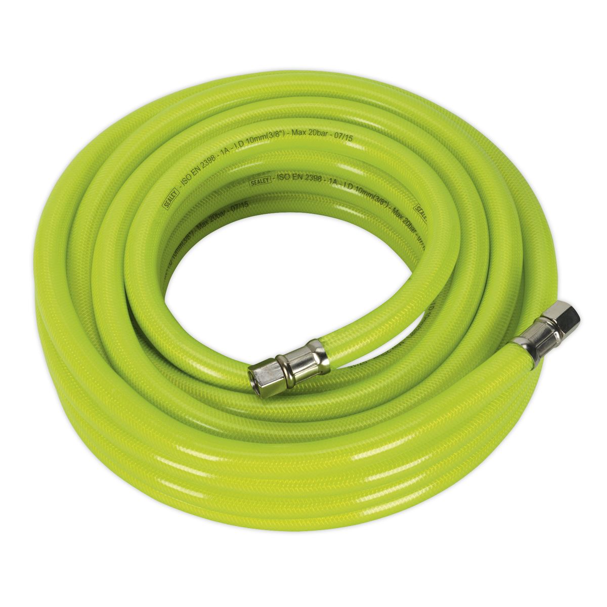 Sealey Air Hose High-Visibility 10m x Ø10mm with 1/4"BSP Unions