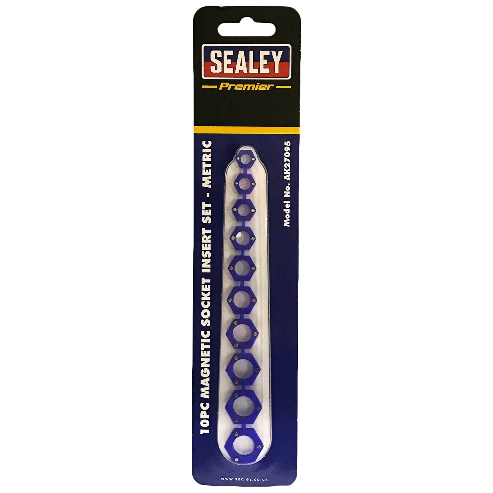 Sealey Socket Insert Set Magnetic 10 Piece Metric 10-19mm Premier
