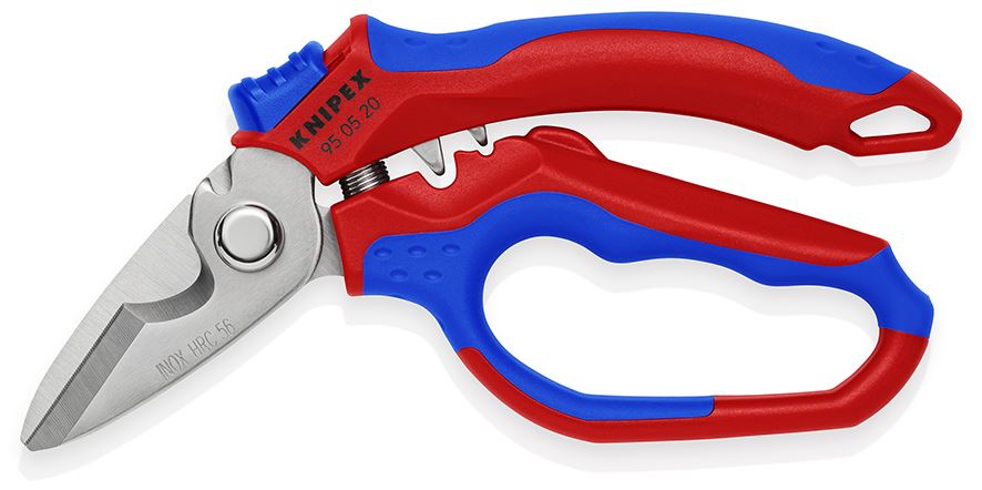 Knipex Angled Electricians Shears Scissors 160mm Multi Component Grips 95 05 20 SB