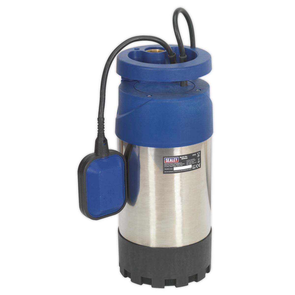 Sealey Submersible Stainless Water Pump Automatic 92L/min 40m Head 230V
