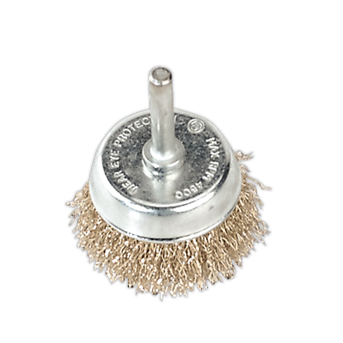 Sealey Crimped Wire Cup Brush Ø50mm with Ø6mm Shaft