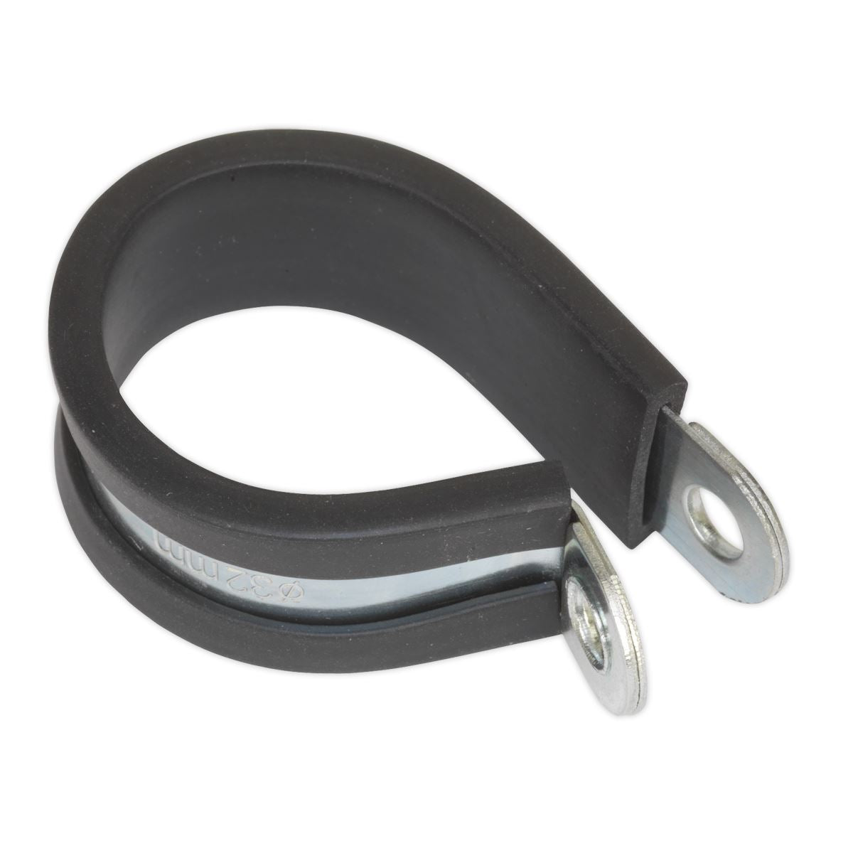 Sealey P-Clip Rubber Lined Ø32mm Pack of 25