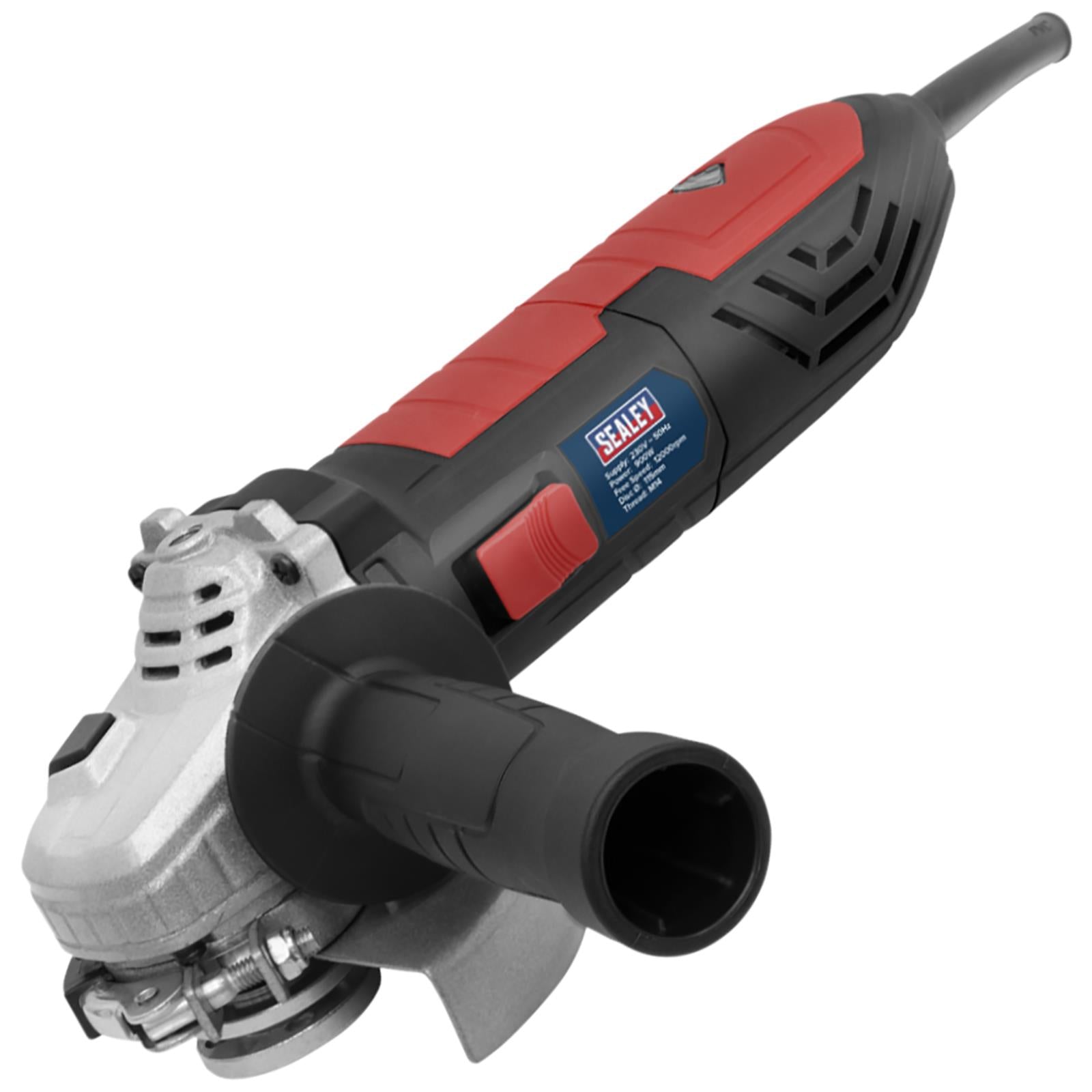 Sealey Angle Grinder 115mm 900W 230V with Side Handle Trade Use