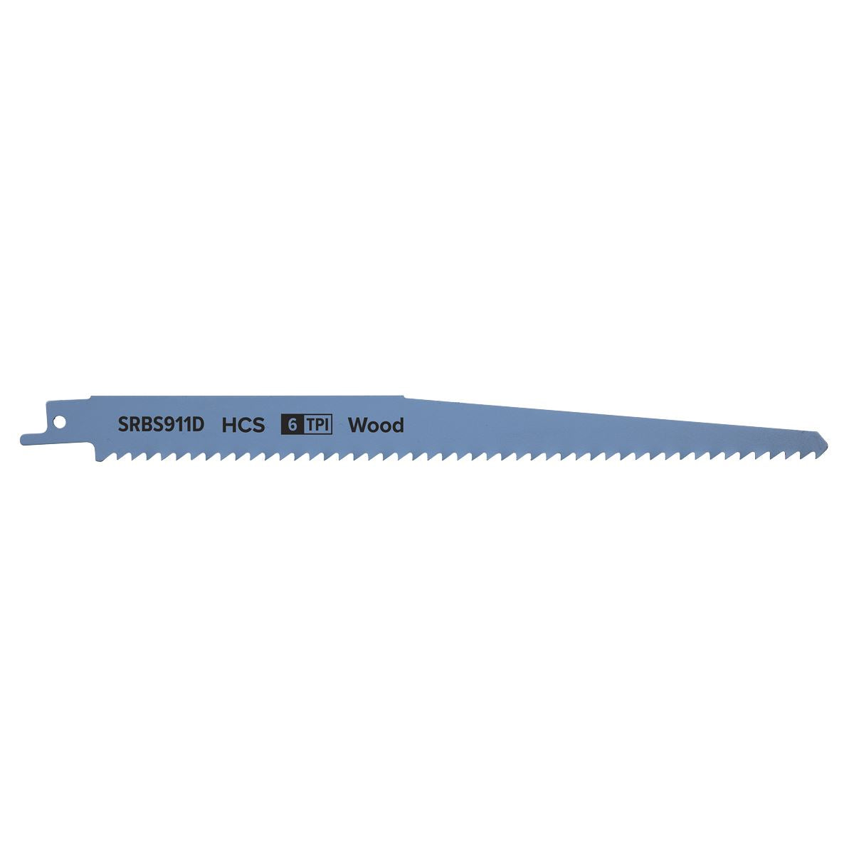 Sealey Reciprocating Saw Blade Clean Wood 230mm 6tpi - Pack of 5