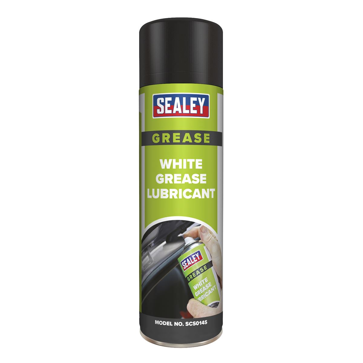 Sealey White Grease Lubricant with PTFE 500ml Silicon Free
