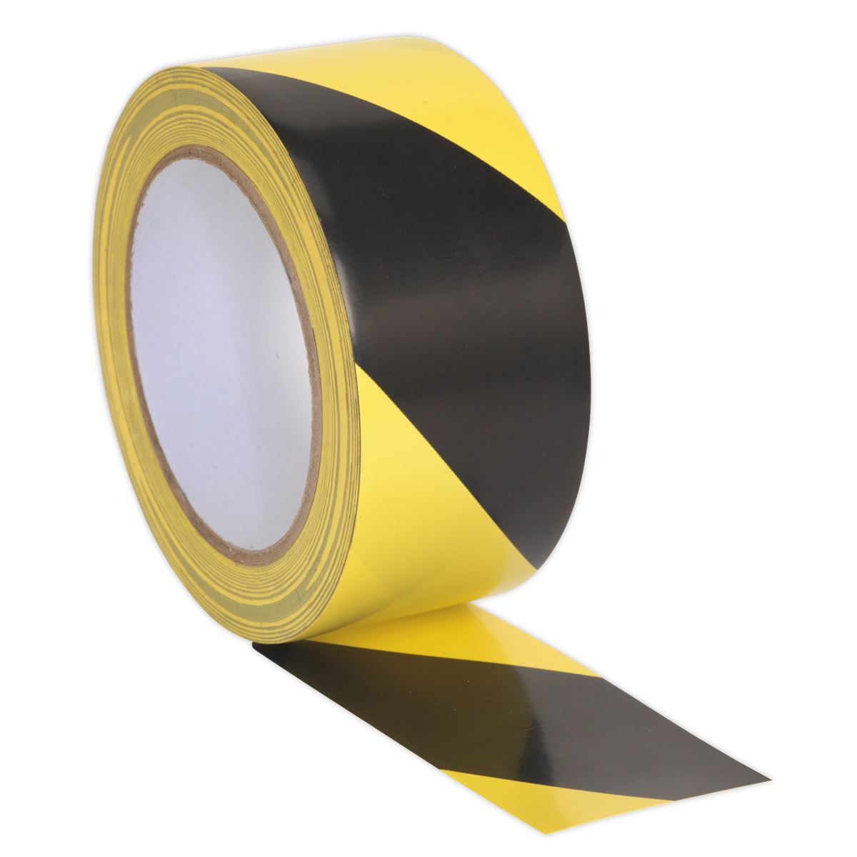 Sealey Hazard Warning Tape 50mm x 33m Black/Yellow