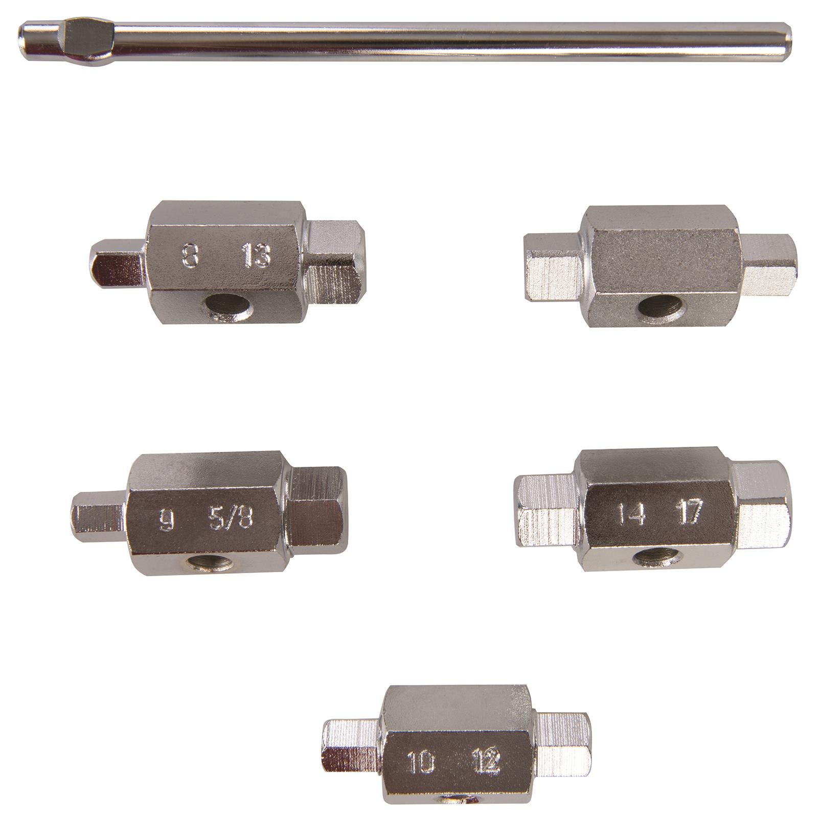 Silverline Oil Drain Plug Key Set 6 Piece