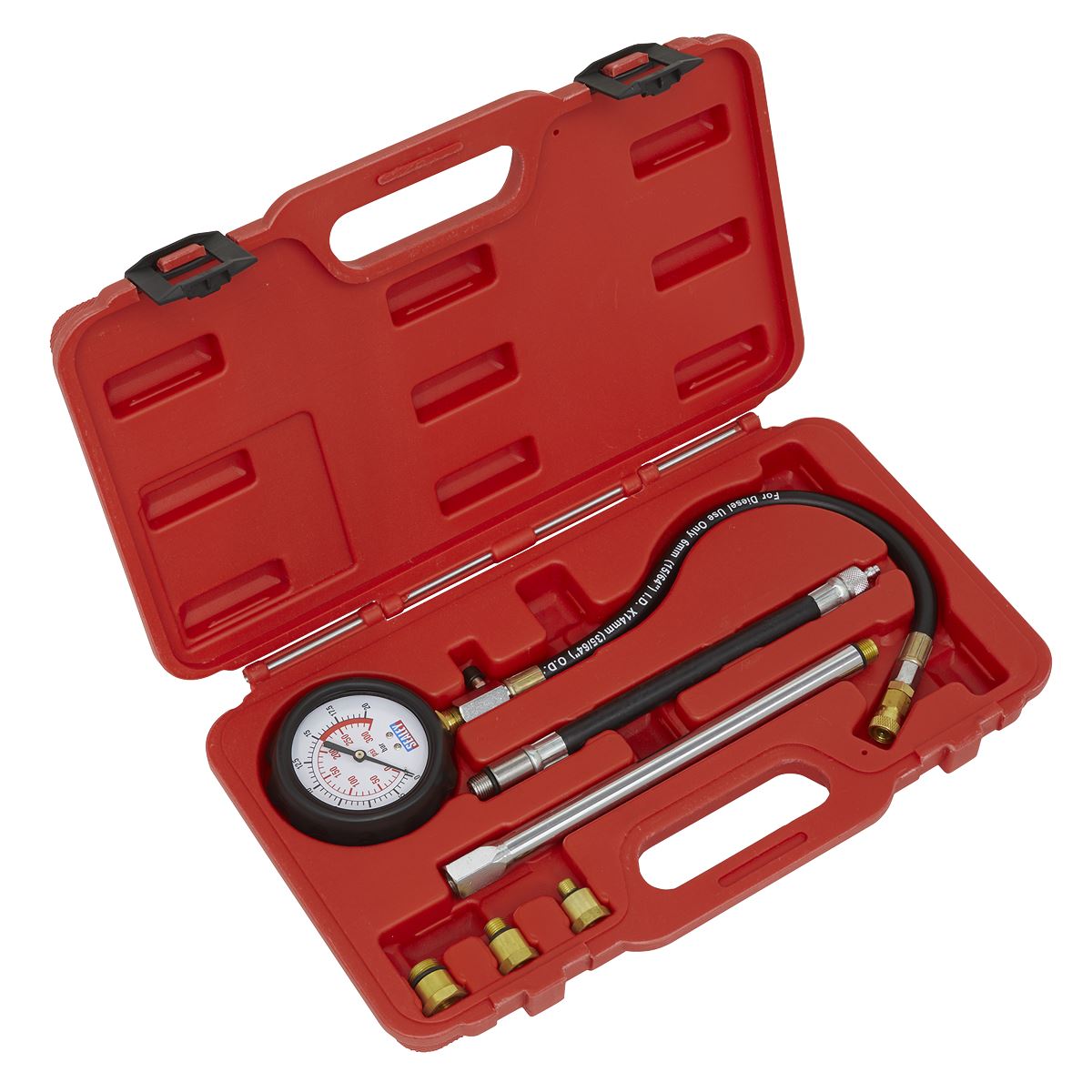 Sealey Petrol Engine Compression Tester Deluxe Kit 6pc