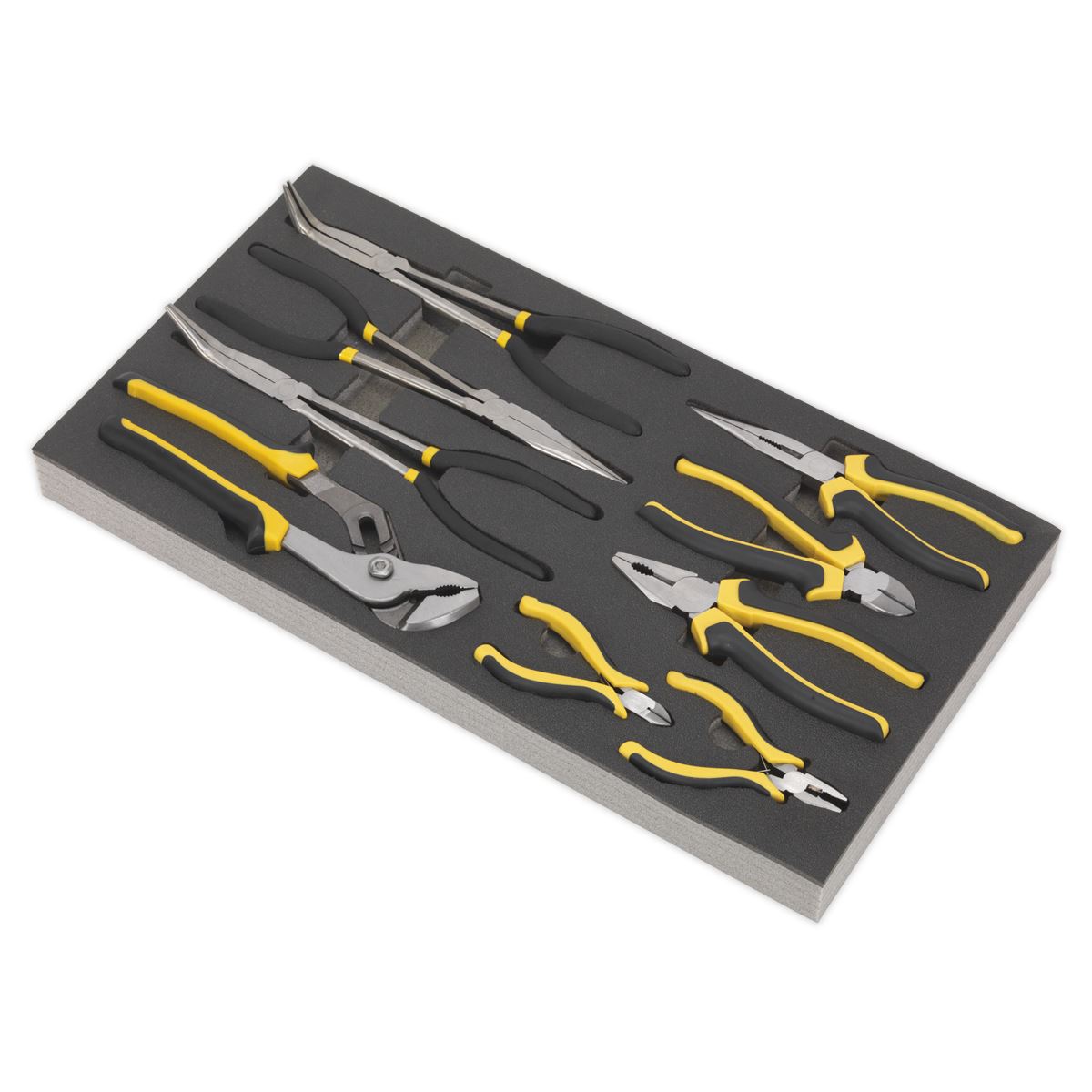 Siegen by Sealey Tool Tray with Pliers Set 9pc