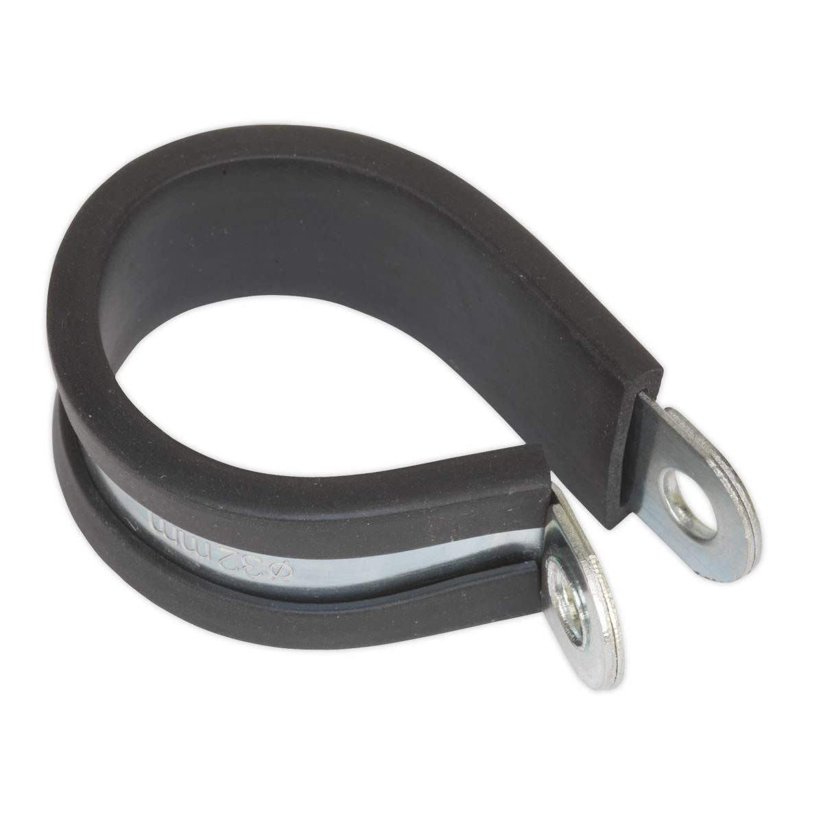 Sealey P-Clip Rubber Lined Ø35mm Pack of 25