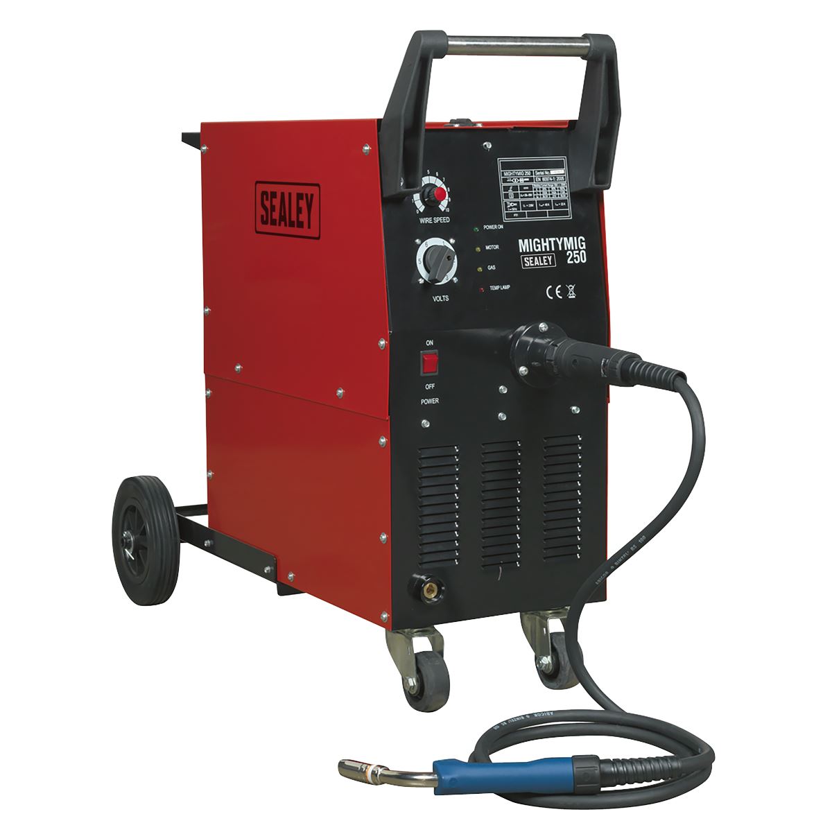 Sealey Professional Gas/Gasless MIG Welder 250A with Euro Torch