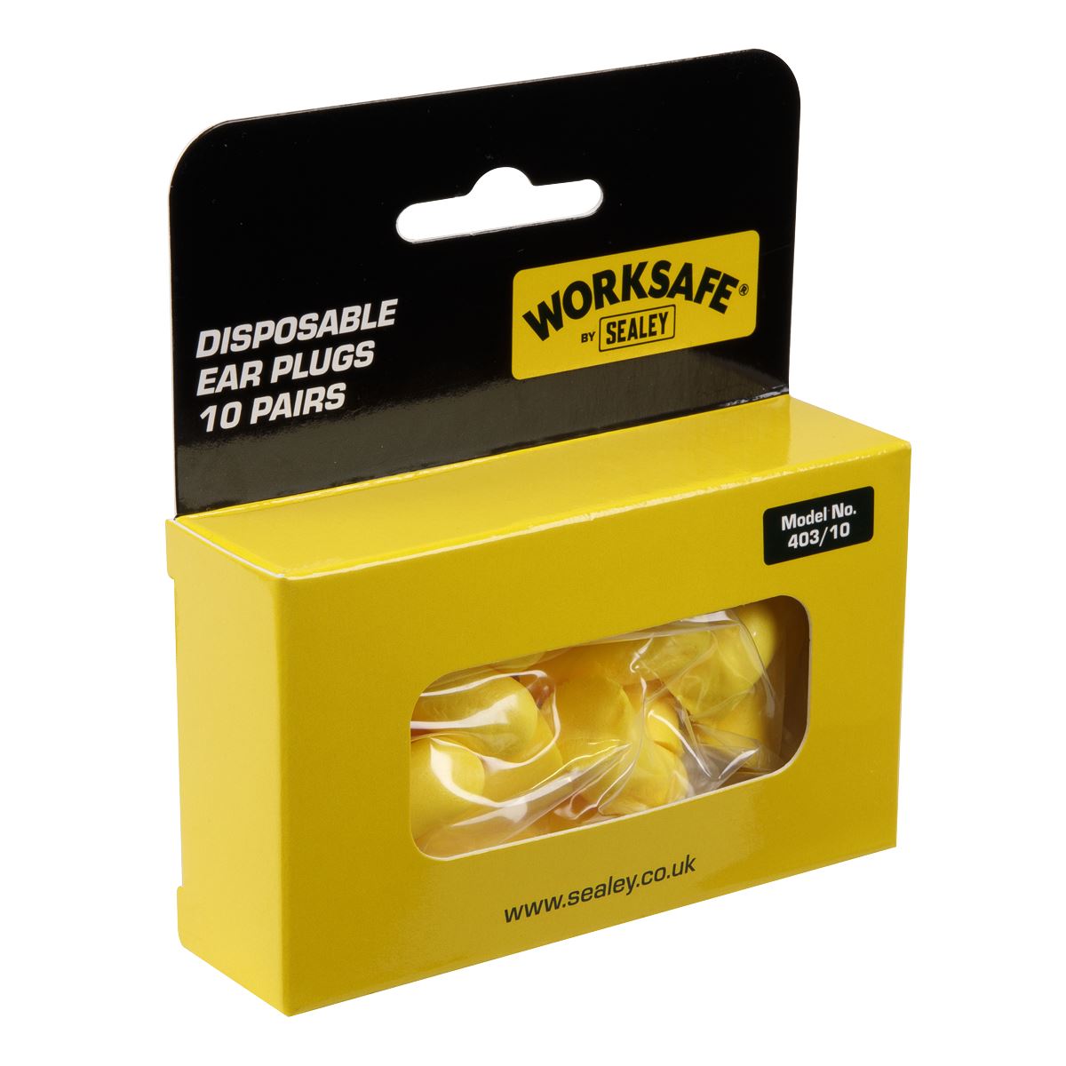 Worksafe by Sealey Ear Plugs Disposable - 10 Pairs