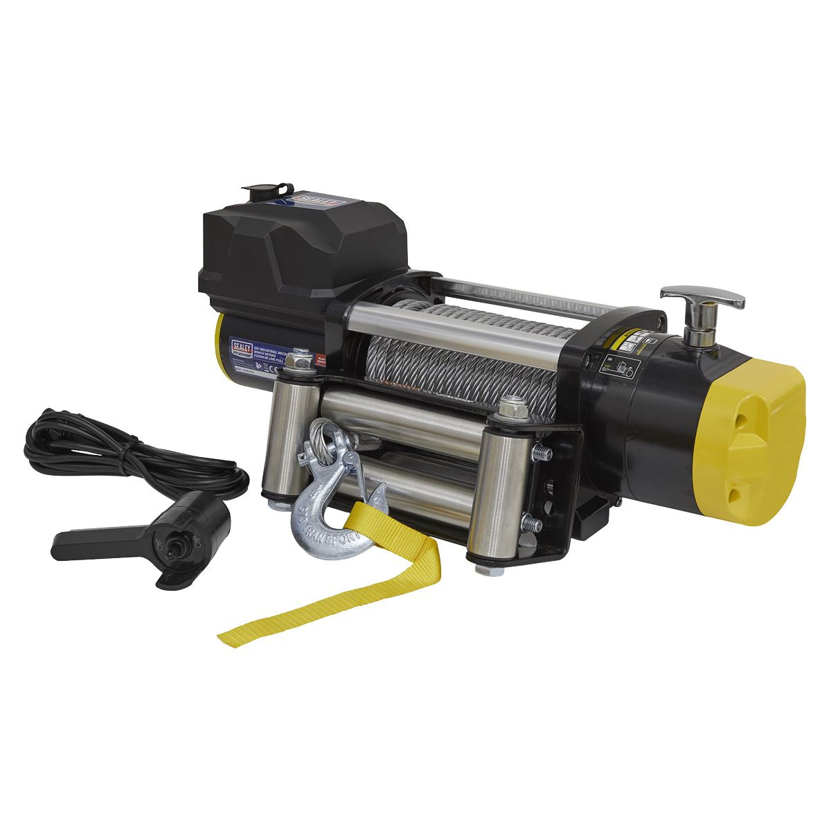 Sealey Premier Recovery Winch 5675kg (12500lb) Line Pull 12V Industrial