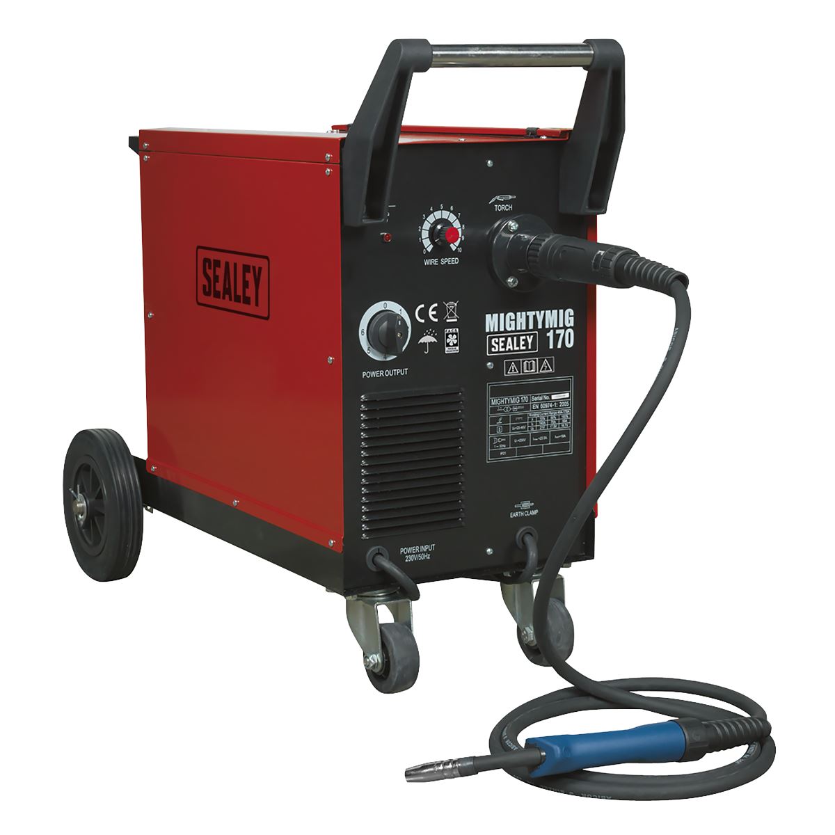 Sealey Professional Gas/No-Gas MIG Welder 170A with Euro Torch