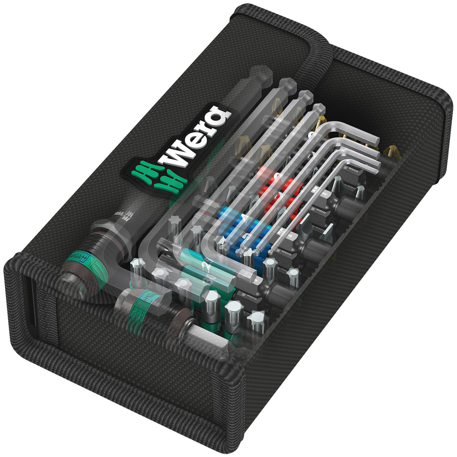 Wera Kraftform Kompakt 100 Compact Screwdriver Bit Service Kit Set 52 Piece