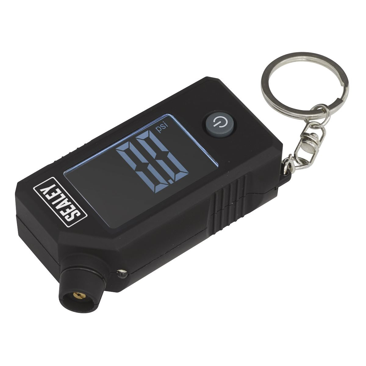 Sealey Digital Tyre Pressure and Tread Depth Gauge with LED Display on Keychain