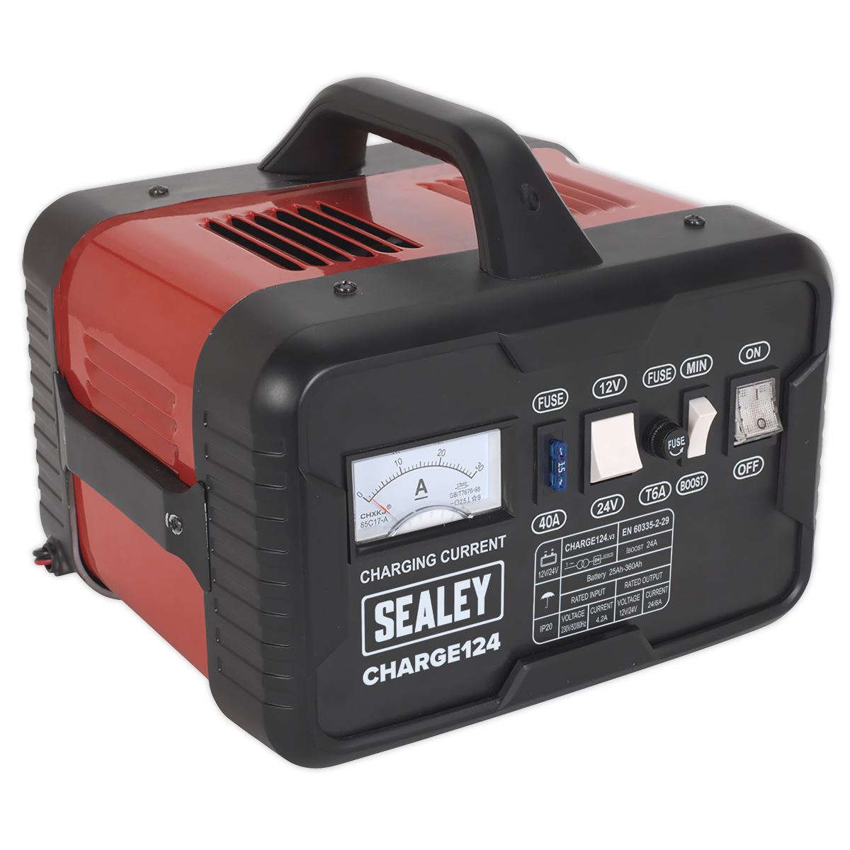Sealey Battery Charger 28Amp 12/24V 230V