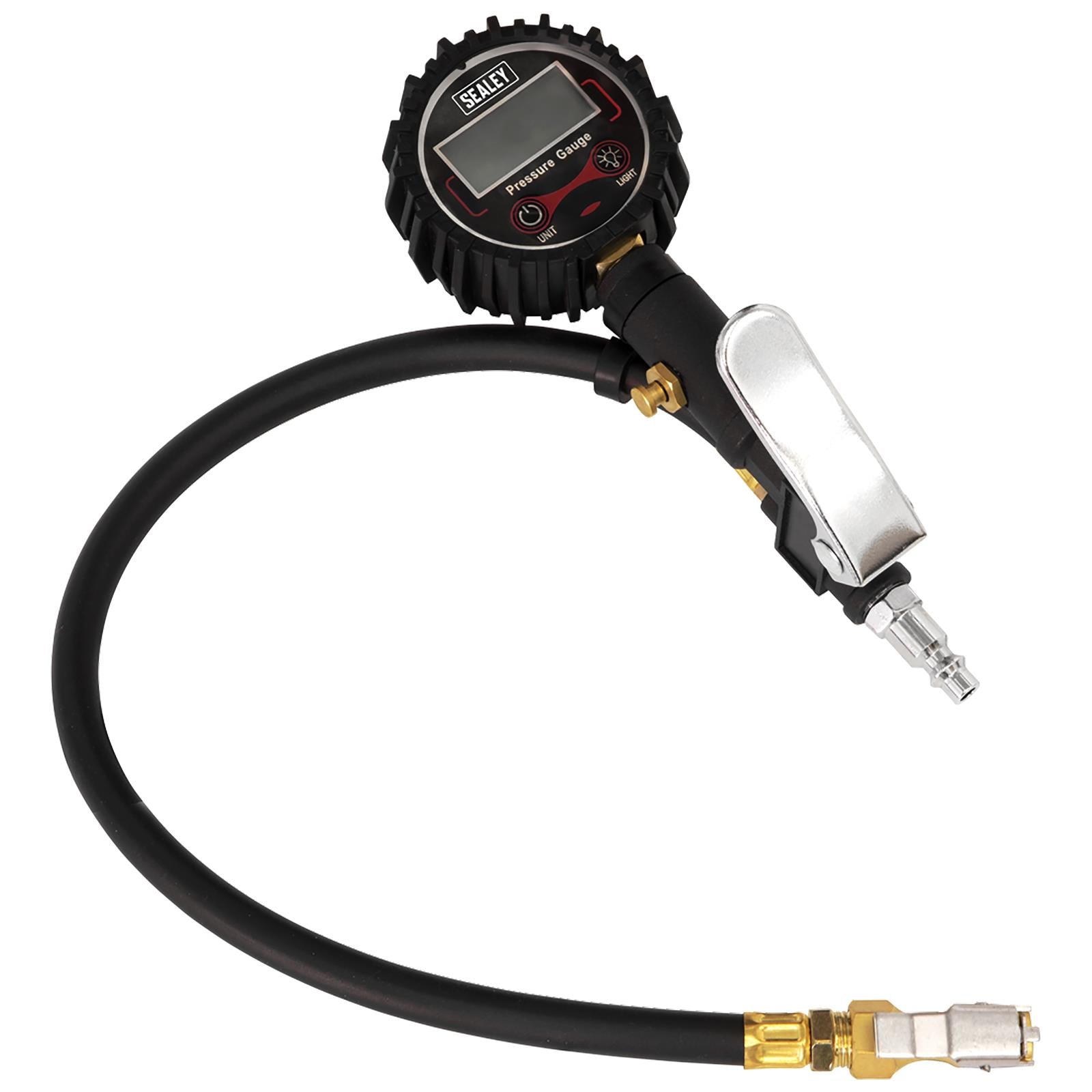 Sealey Digital Tyre Inflator with Clip On Connector