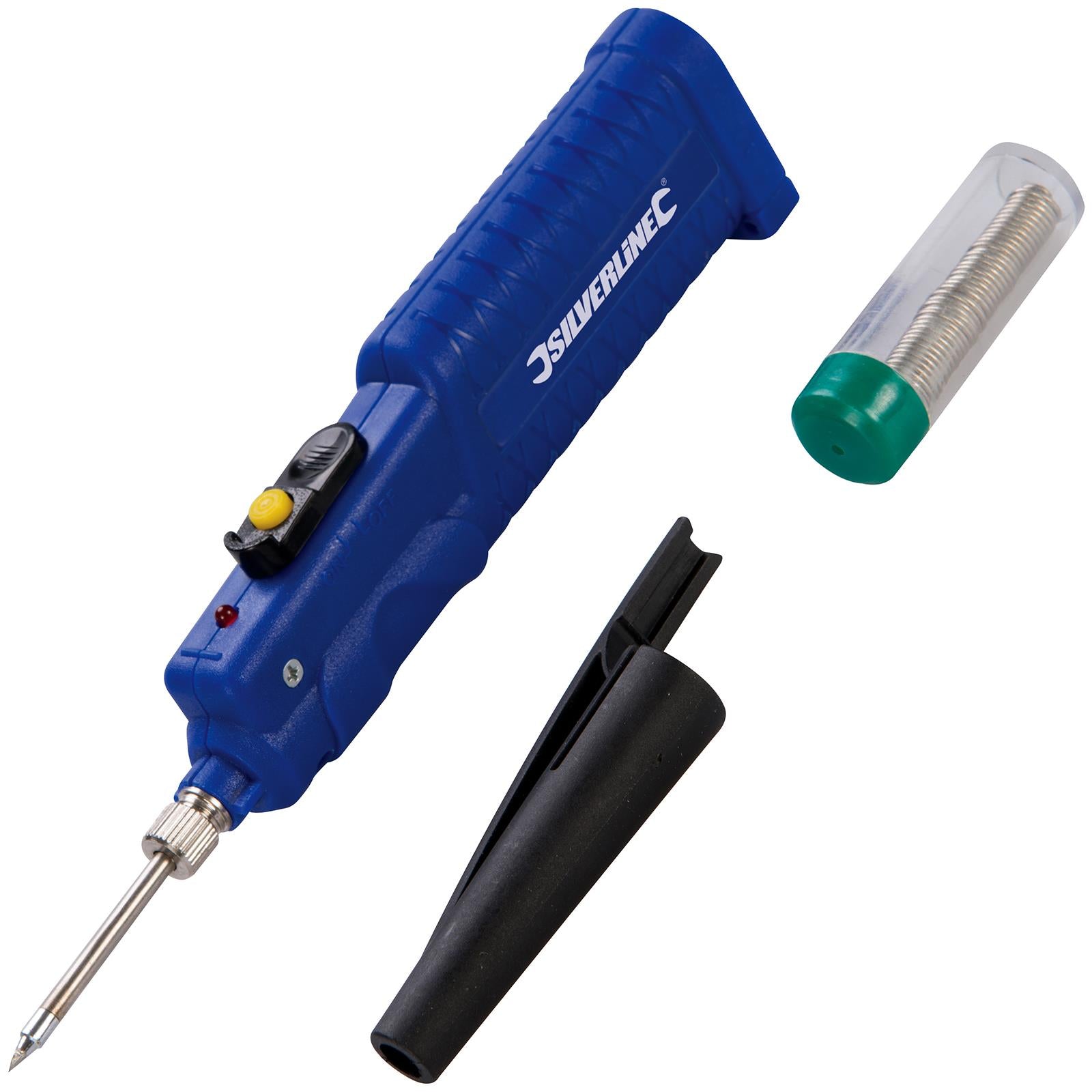 Silverline 8W Battery-Powered Soldering Iron Intricate Electronic Work
