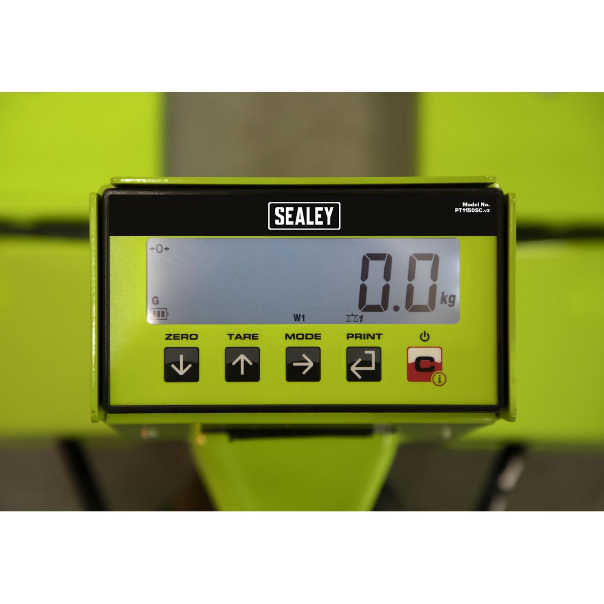 Sealey  Pallet Truck with Scales - 2000kg Capacity 1150 x 555mm