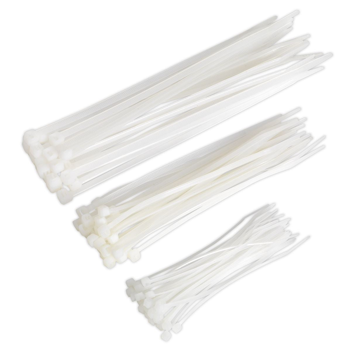 Sealey Cable Tie Assortment White Pack of 75