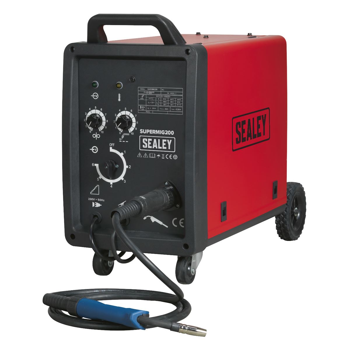 Sealey Professional MIG Welder 200A 230V with Binzel® Euro Torch