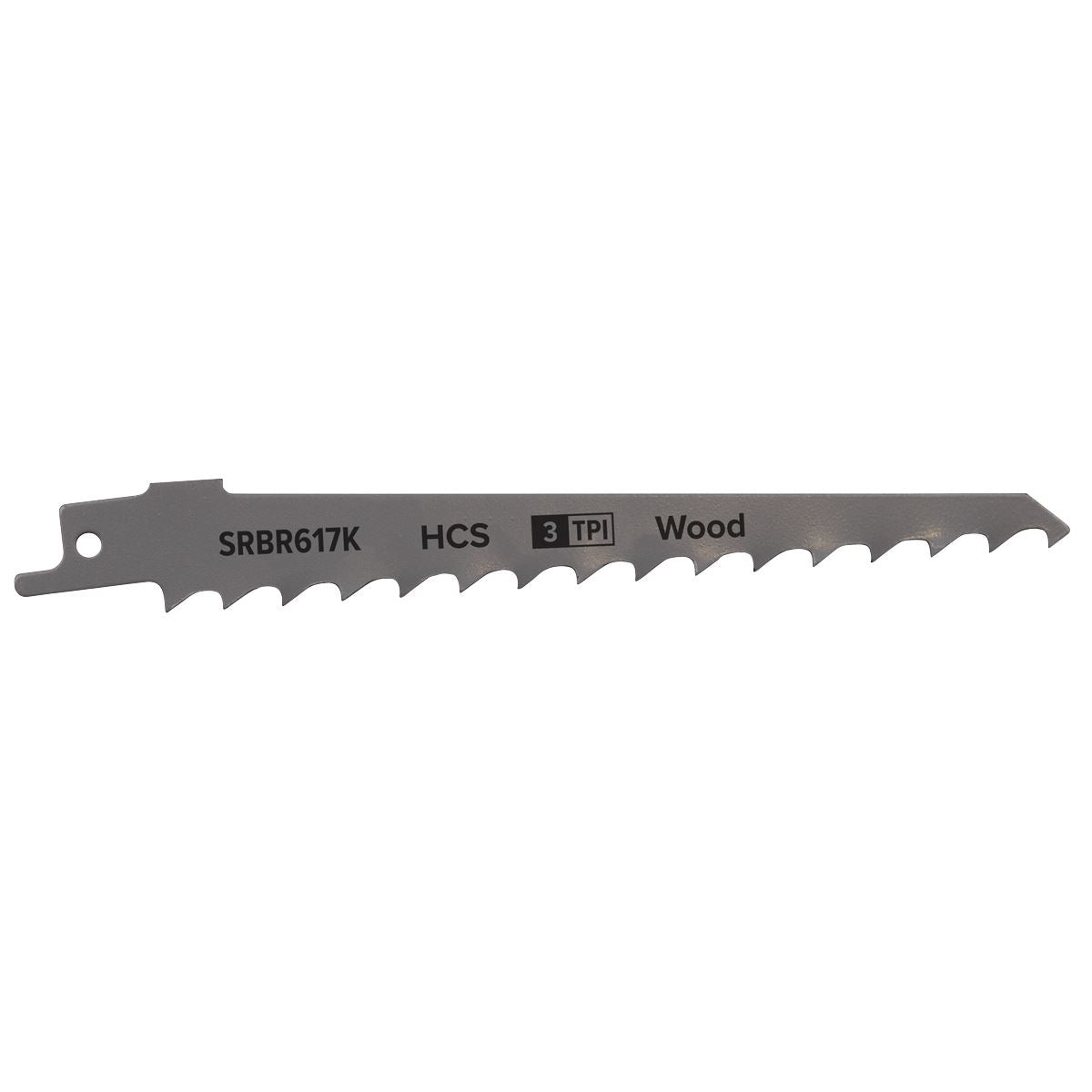 Sealey Reciprocating Saw Blade Pruning & Coarse Wood 150mm 3tpi - Pack of 5