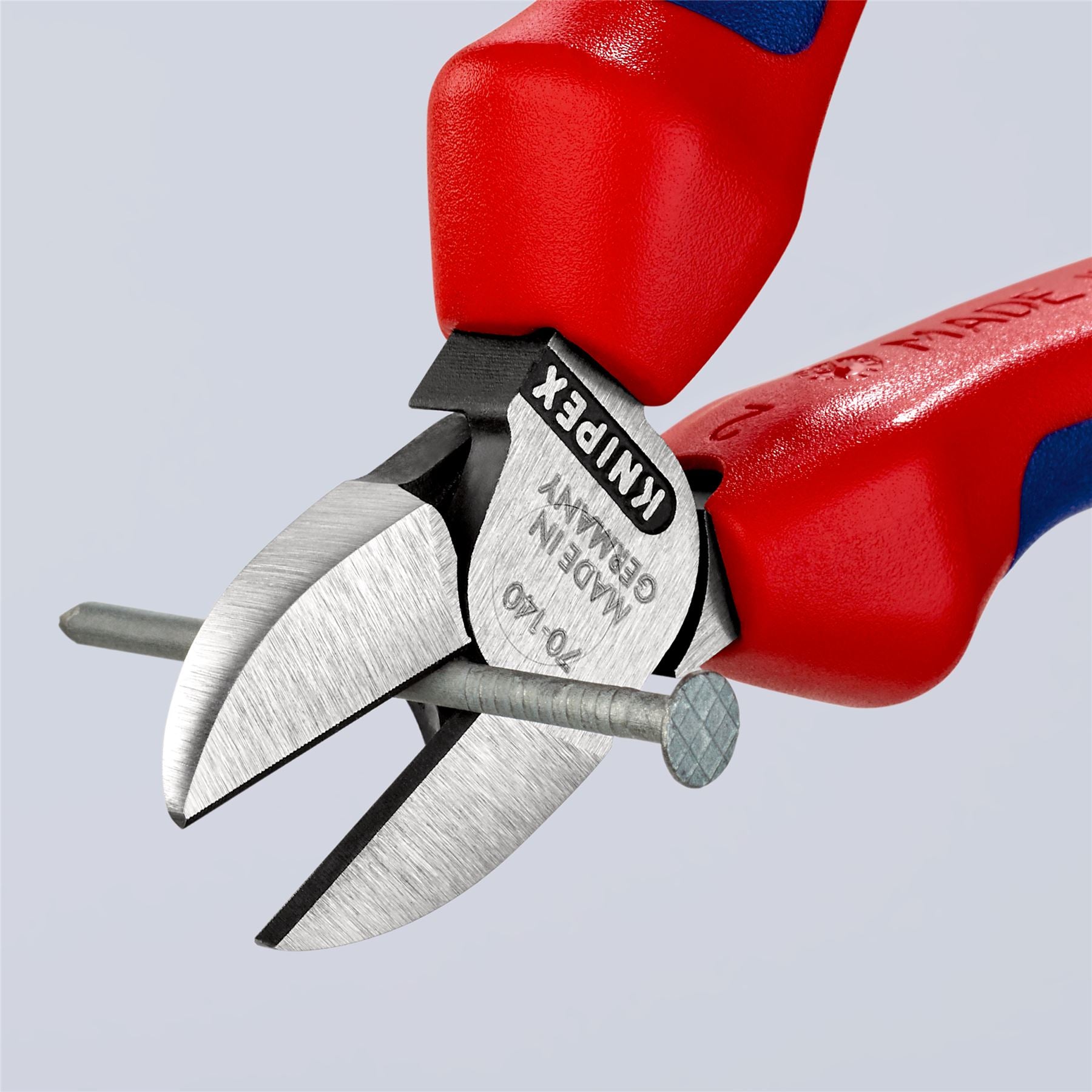 Knipex Diagonal Side Cutting Pliers 140mm Multi Component Grips 70 02 140