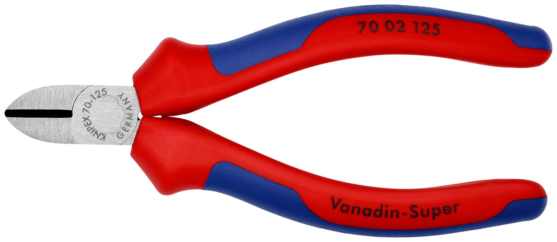 Knipex Diagonal Side Cutting Pliers 125mm Multi Component Grips 70 02 125