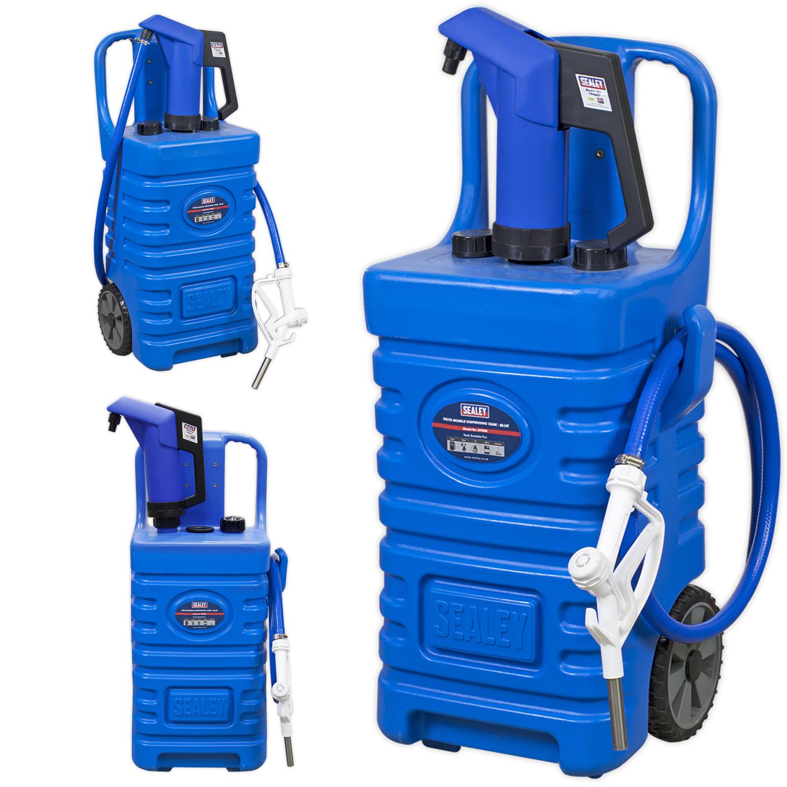 Sealey Mobile Dispensing Tank 55 Litre with AdBlue Pump Blue
