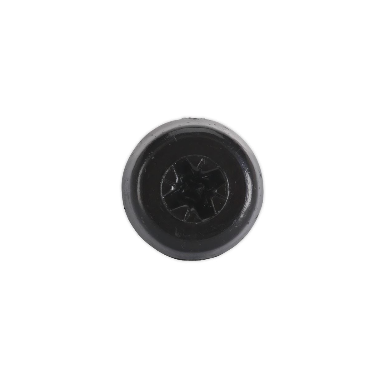Sealey Numberplate Screw Plastic Enclosed Head 4.8 x 18mm Black Pack of 50